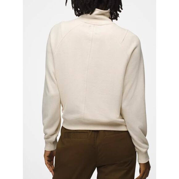 NWT prAna Cozy up Pullover XL Oatmeal Ivory White - Picture 4 of 5